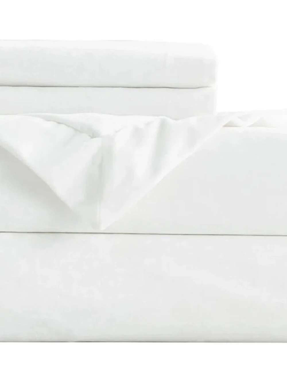 King 3 piece white velvet duvet set